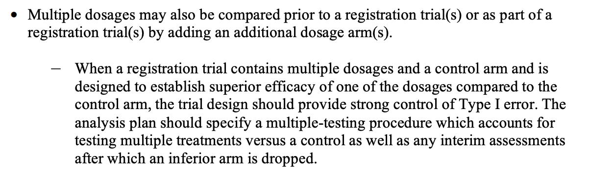 Project Optimus guidance note on adaptive trial complexity