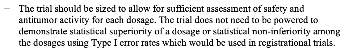 FDA guidance excerpt on small sample size analyses